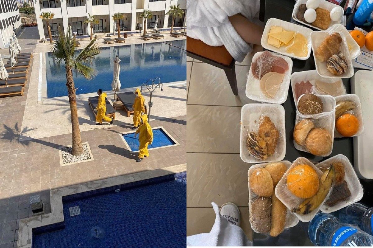  Людей из номеров не выпускают, а еду приносят прямо в номер