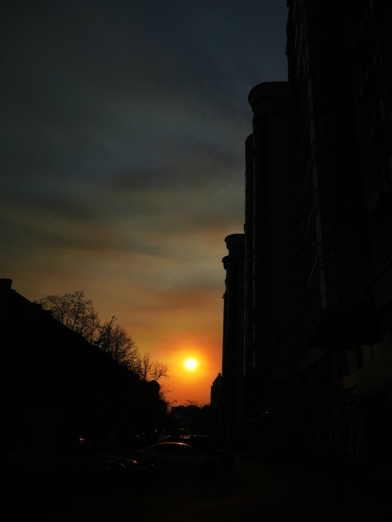 Красота в банальной игре света сквозь призму телефона 