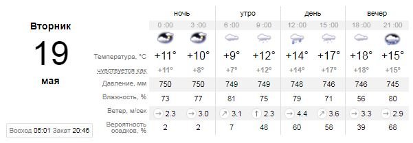 Погода на 19 мая: Киев зальет дождями 1
