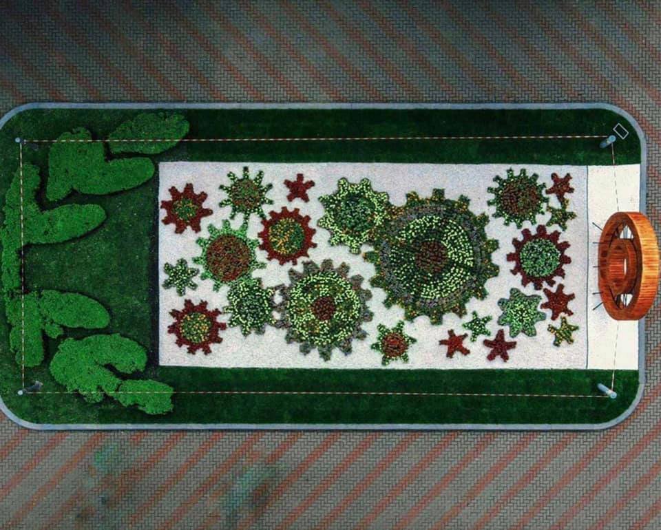 Выставку цветов с 3D-объектами и фотозонами коммунальщики подготовили специально ко дню города