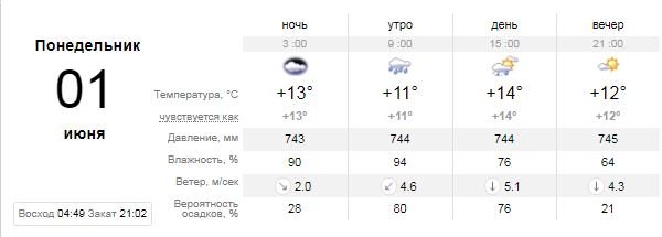 Погода на 1 июня: каким будет в Киеве первый день лета 1