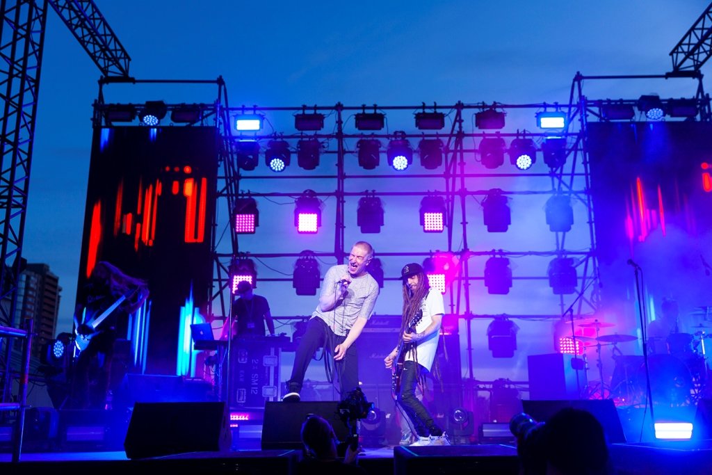 7 июня в столице прошел первый в мире вертикальный концерт