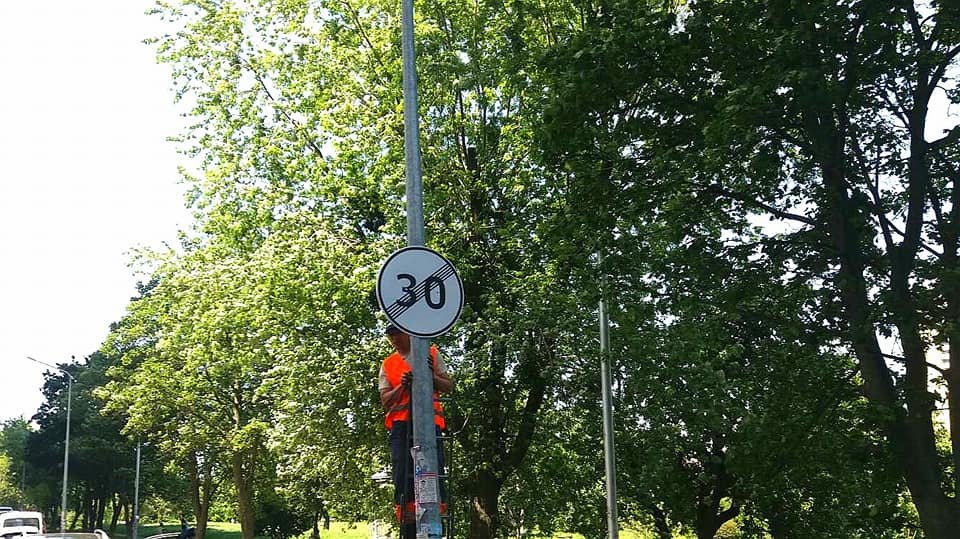 На улице Гарматной, 38-А специалисты внедрили новую схему организации дорожного движения