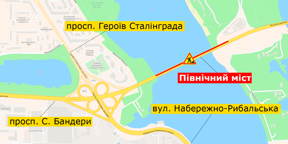 В Киеве частично перекроют Северный мост на две ночи 1
