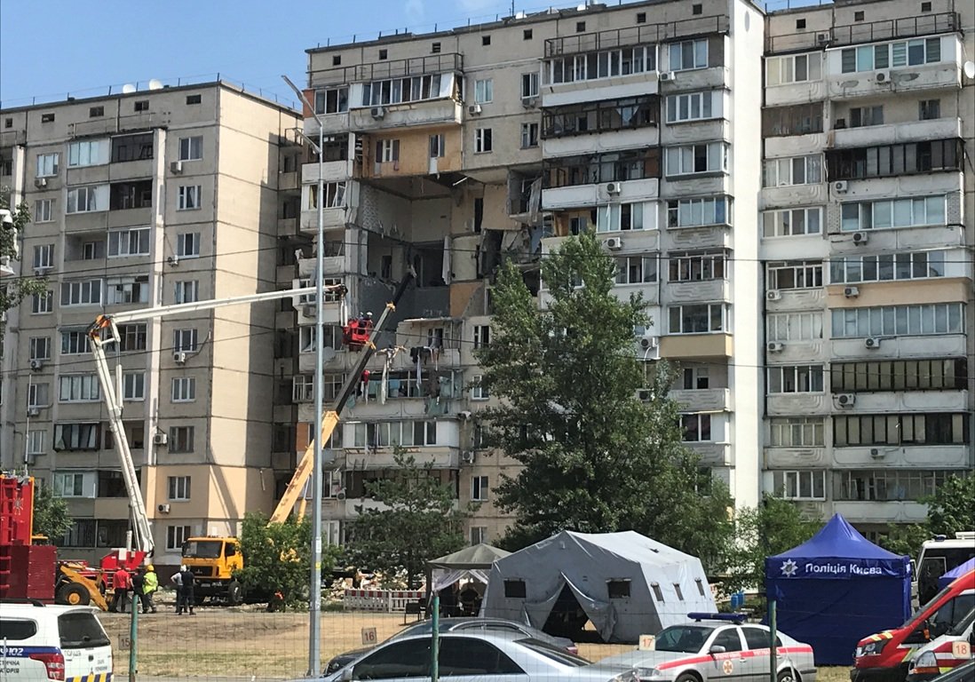 Сейчас разбор конструкций идет на уровне 4 этажа