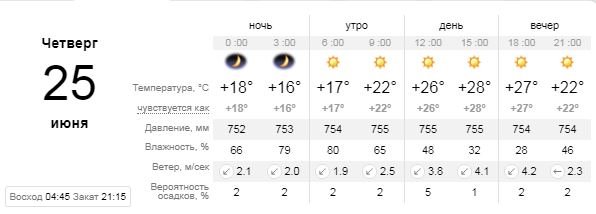 Погода на 25 июня: в Киеве будет солнечно и жарко 1