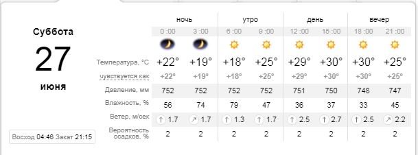 Погода на 27 июня: в Киеве будет солнечно и жарко 1