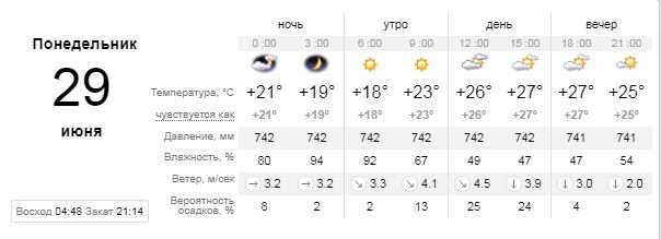 Погода на 29 июня: в Киеве будет пасмурно, но без осадков 1