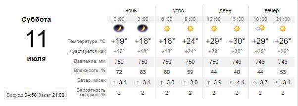 Погода на 11 июля: в Киеве будет жарко и солнечно 1