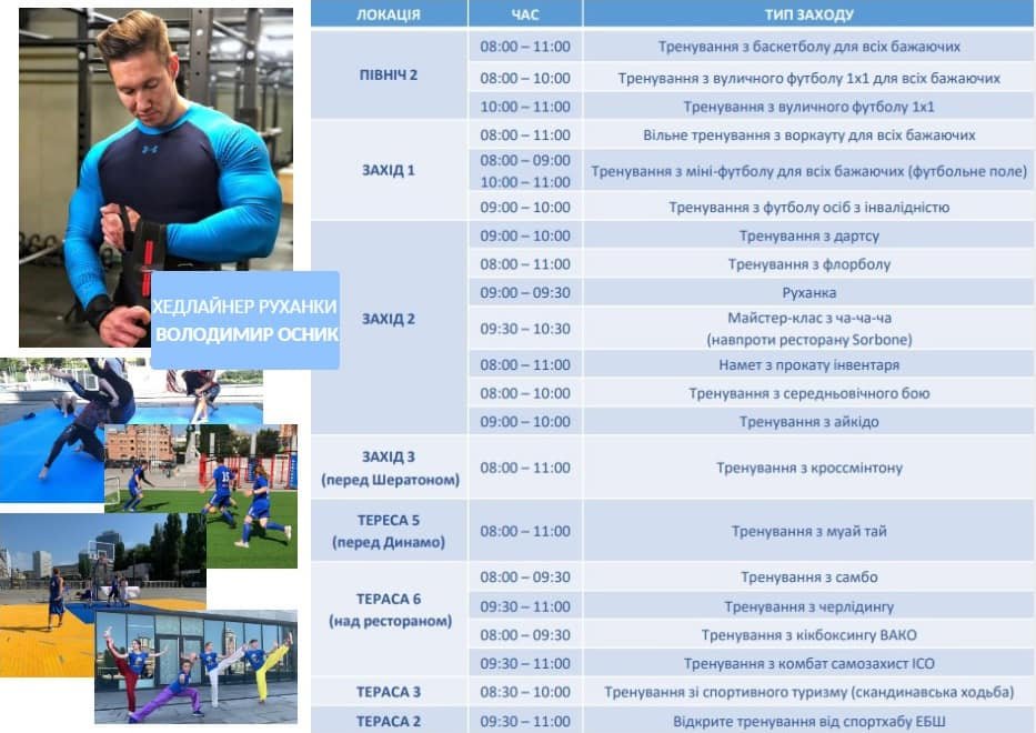 В Киеве чемпион мира по бодибилдингу проведет бесплатную тренировку на НСК "Олимпийский" 1