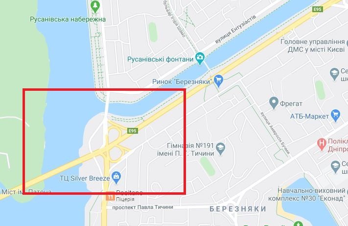 В Киеве почти на два месяца на пересечении Днепровской набережной и проспекта Соборности ограничат движение 1