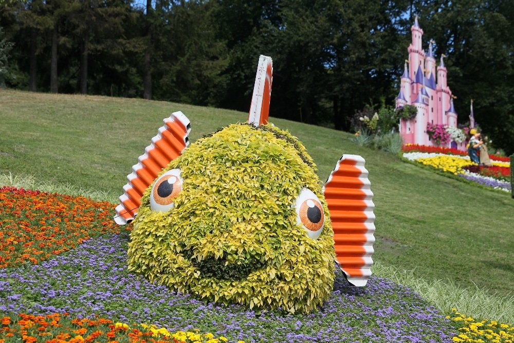 На Певческом поле в Киеве открыли выставку цветов «Мульт-ленд»: с какими сказочными героями можно сделать фото 11