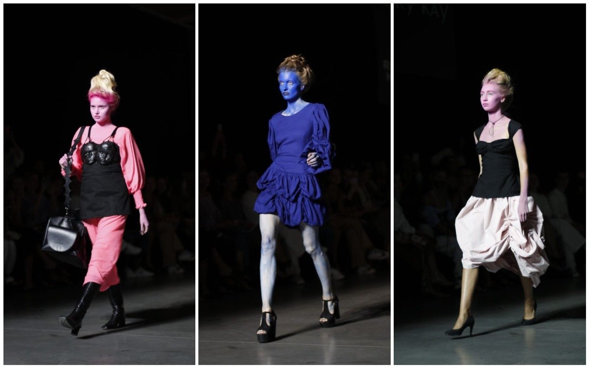 Модели RYBALKO вышли на подиум с синими и розовыми лицами: как прошел второй день Ukrainian Fashion Week 4