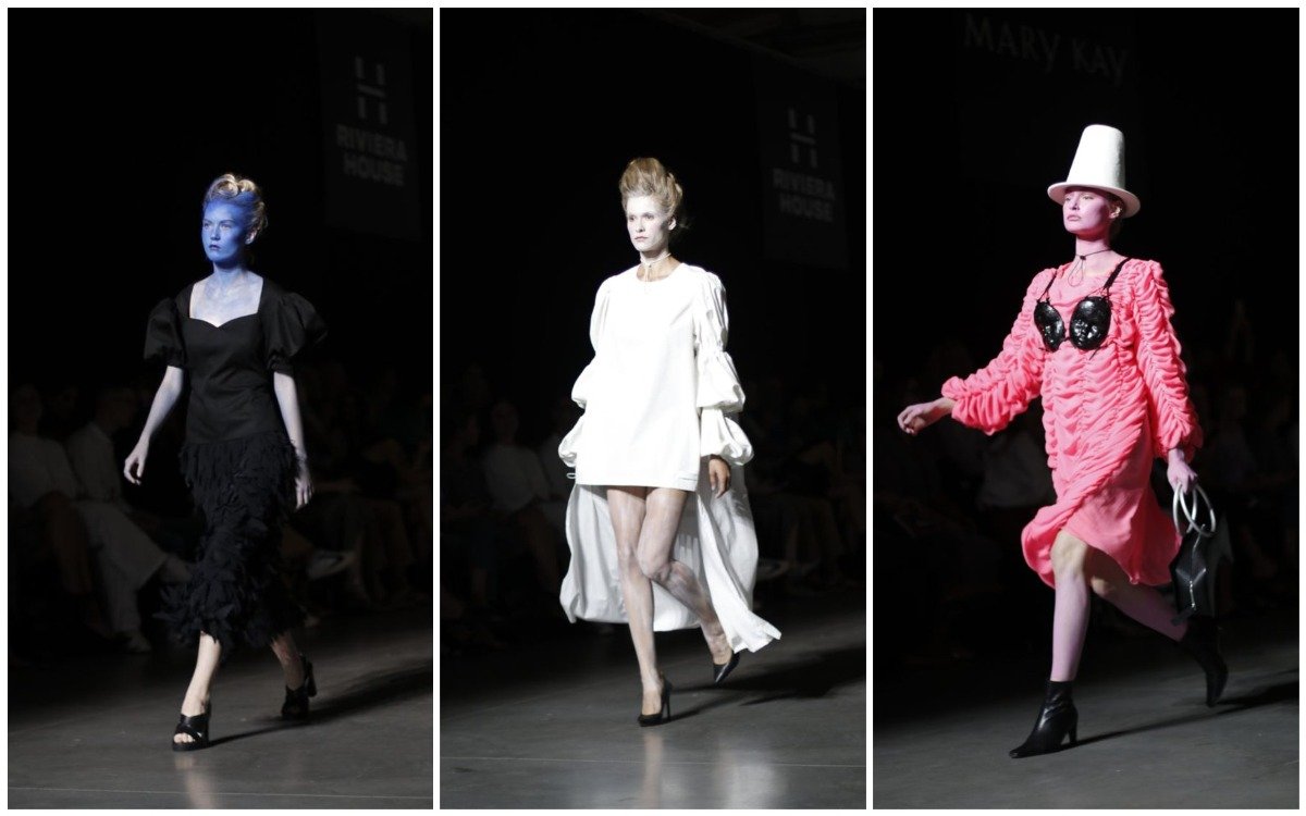 Модели RYBALKO вышли на подиум с синими и розовыми лицами: как прошел второй день Ukrainian Fashion Week 5