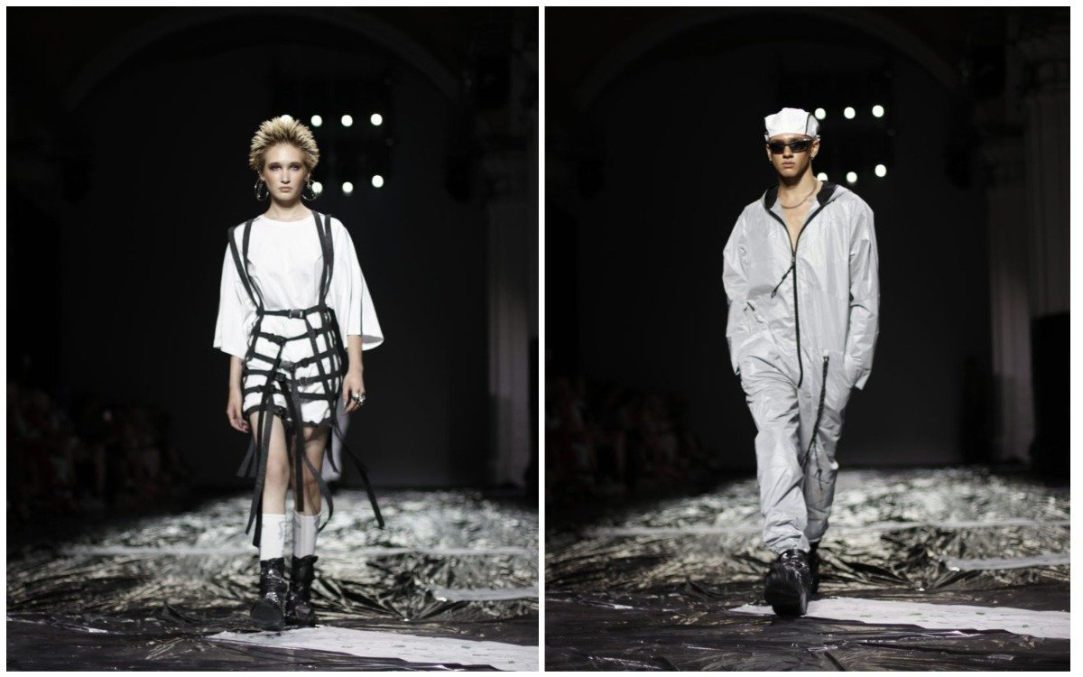 Почему модели Roussin были одеты в мусорные пакеты и как дизайнер создавала свою коллекцию во время показа 2