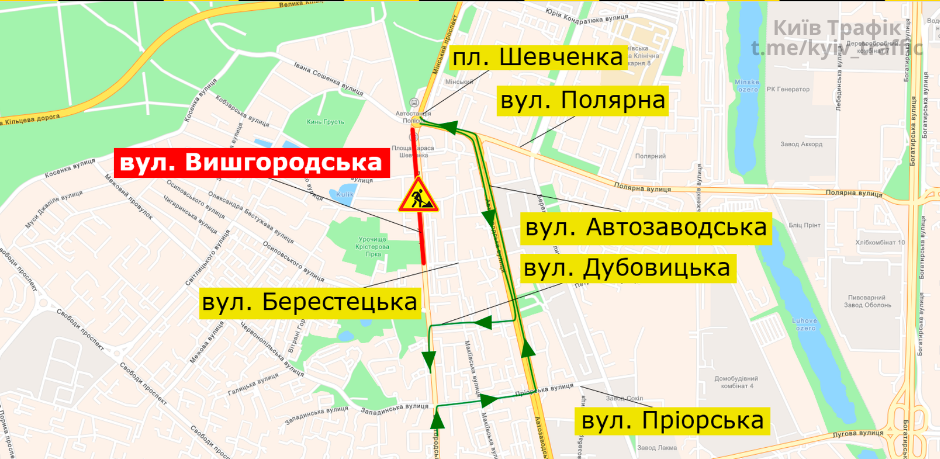 В Оболонском районе Киева полностью перекроют движение: когда и где 1