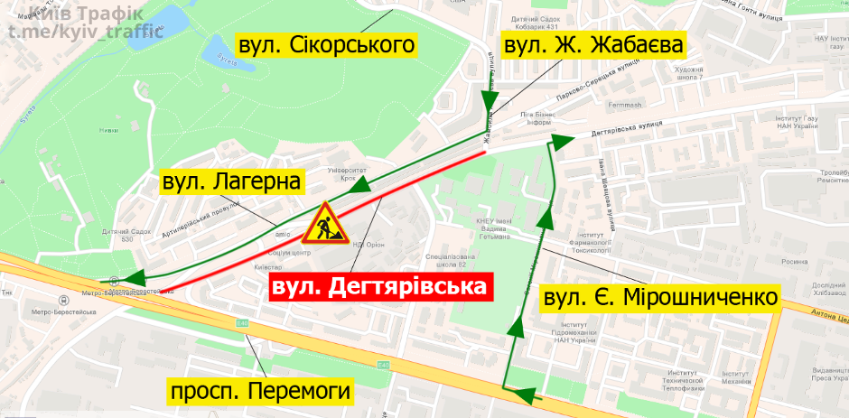 В Киеве полностью перекроют улицу на Лукьяновке : как объехать 1