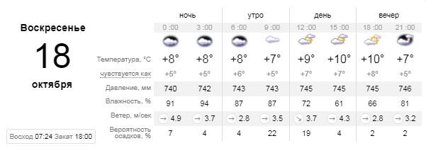 Погода на 18 октября: будет ли в Киеве дождь 1