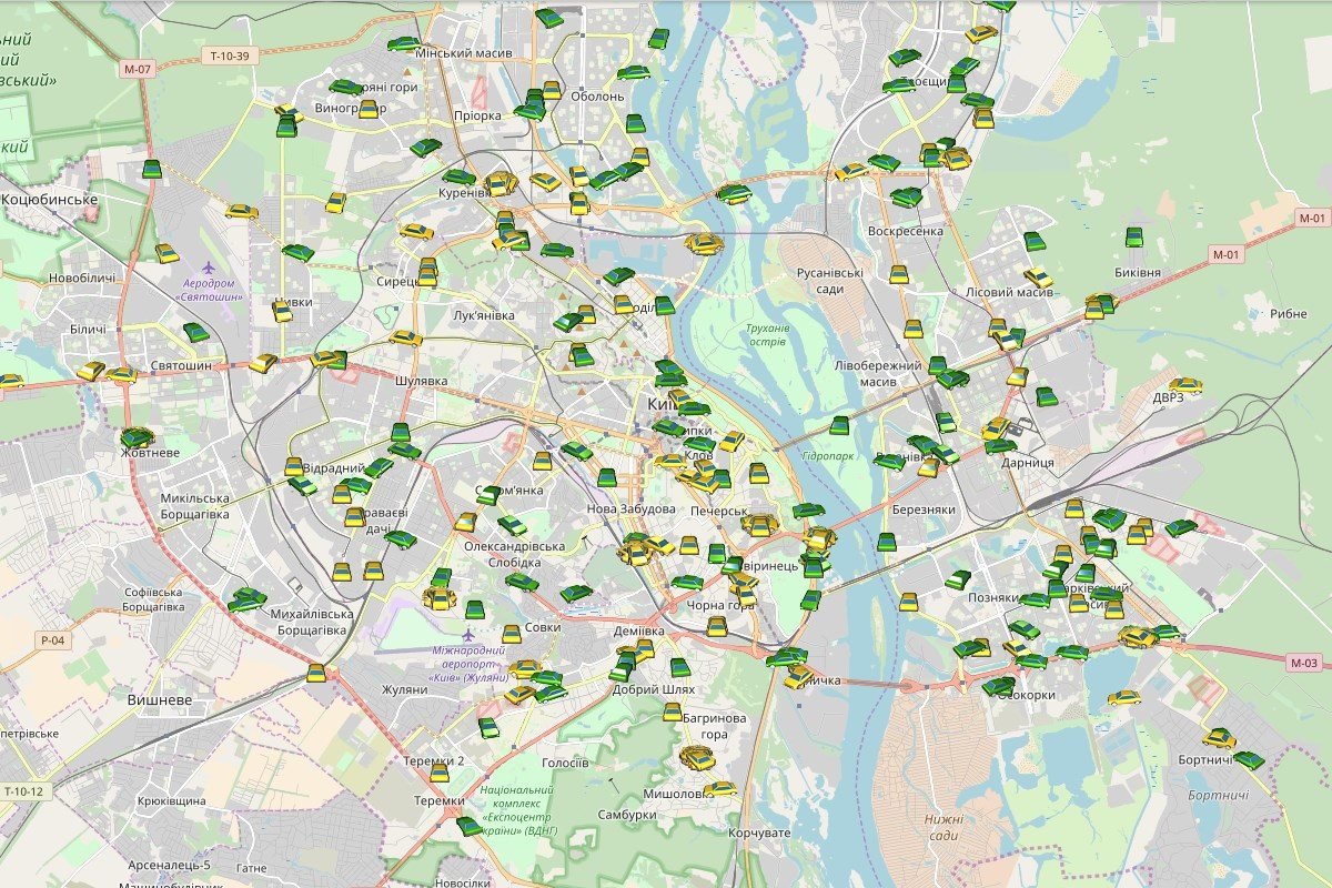 Движение коммунальной техники он-лайн Движение коммунальной техники онлайн