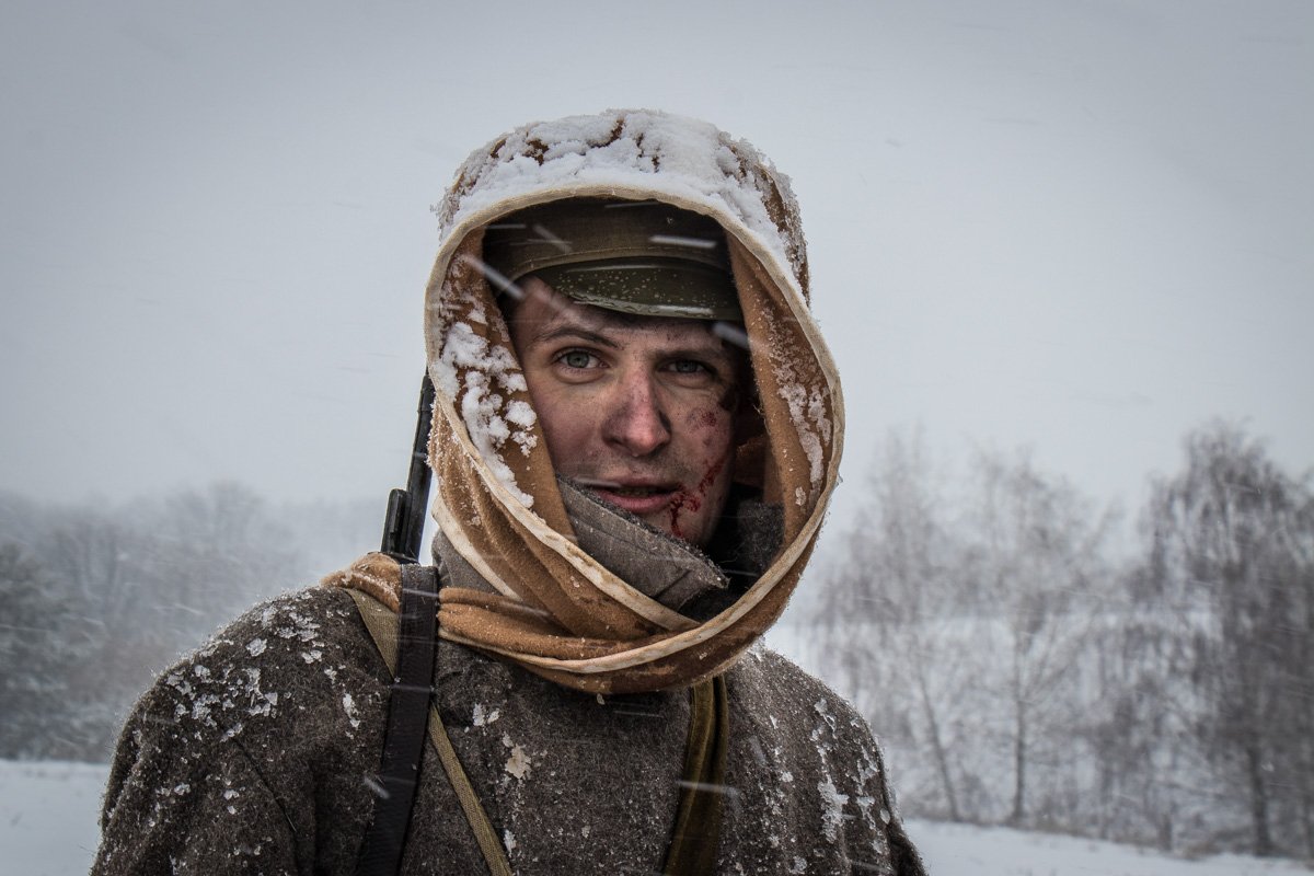 На съемочной площадке все как будто происходило в 1918 году
