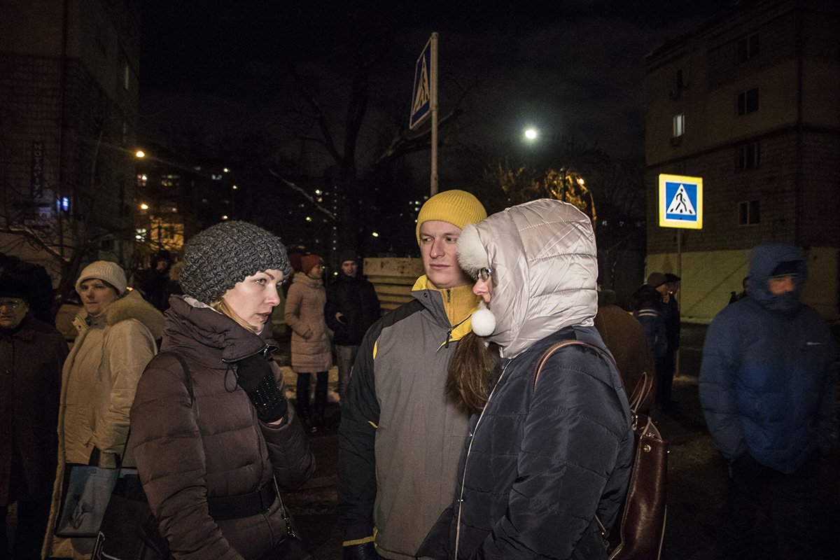 Местные жители протестуют против строительства высотки Местные жители протестуют против строительства высотки