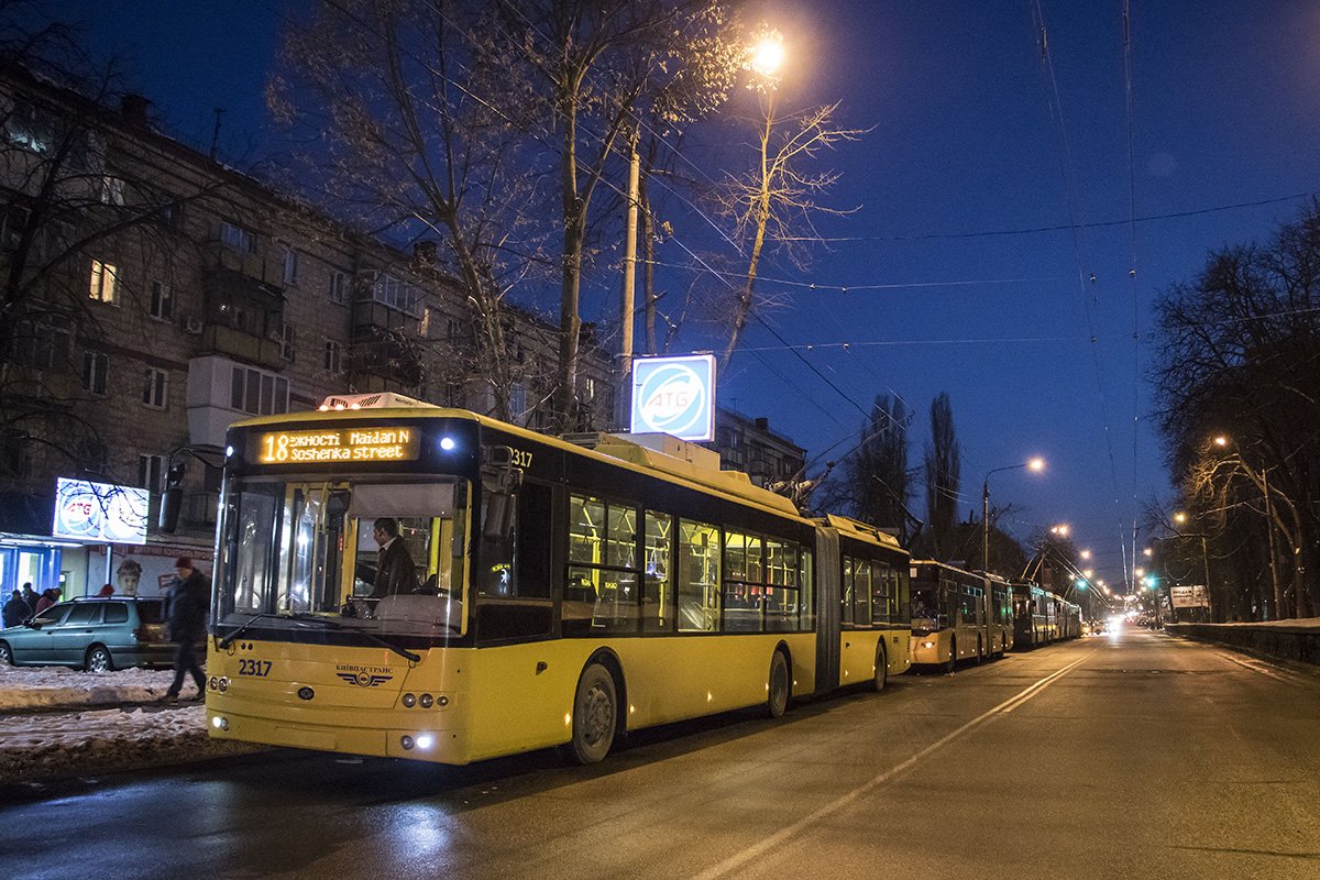 Из-за акции протеста остановилось движение троллейбусов Из-за акции протеста остановилось движение троллейбусов