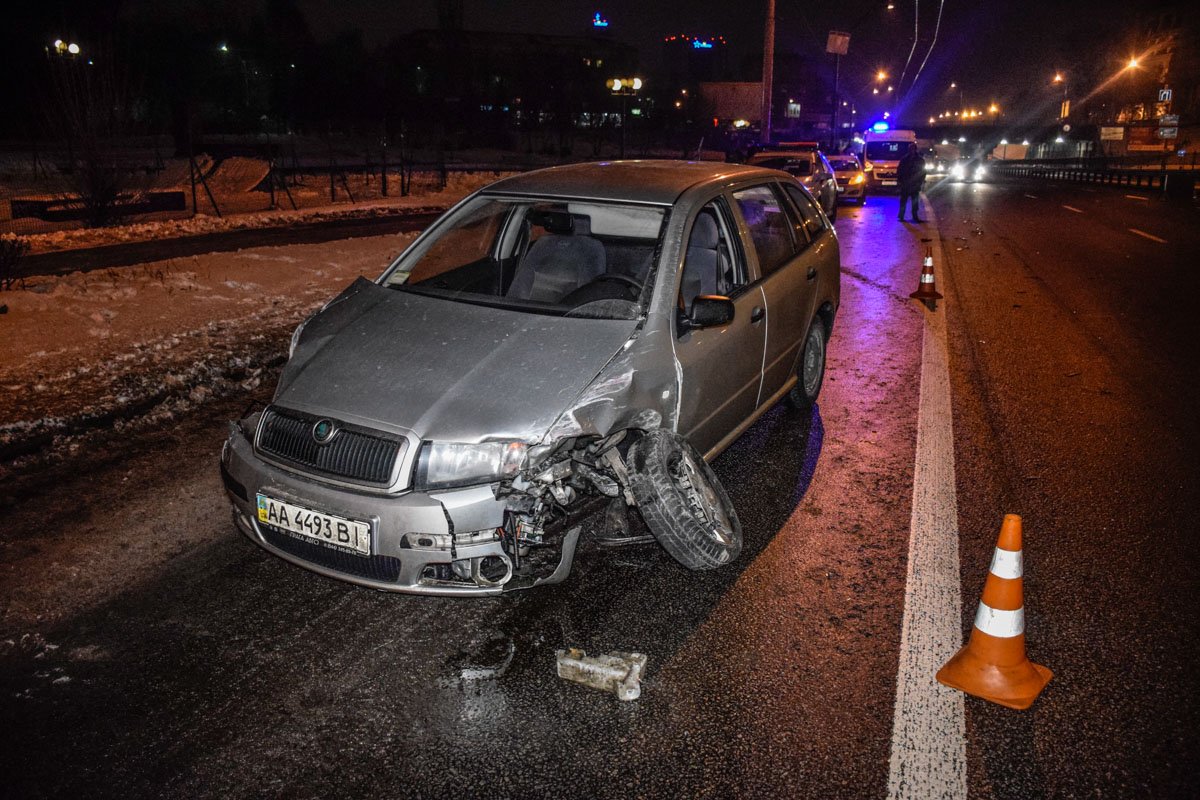 Водитель Skoda был сильно пьян