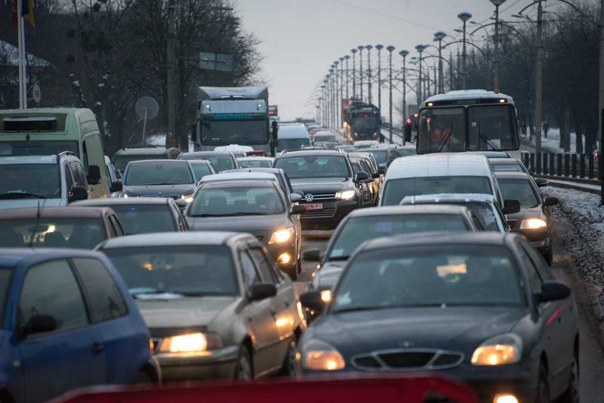 Образовалась пробка