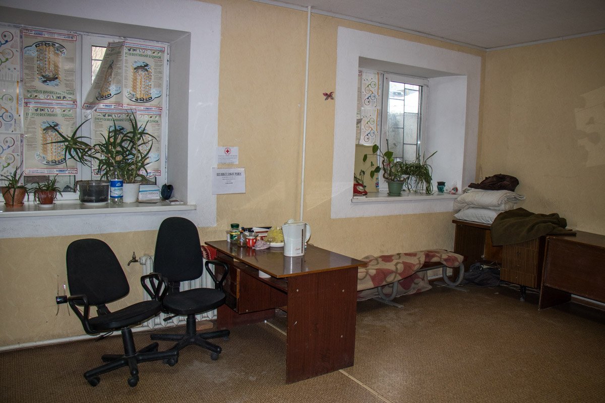 Так пункт обогрева выглядит внутри