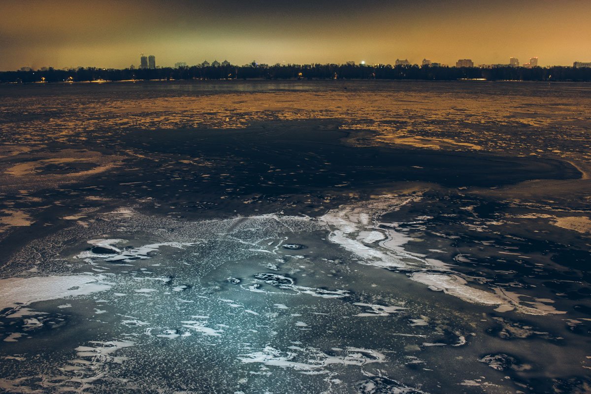 Какие рисунки проявились на льду?