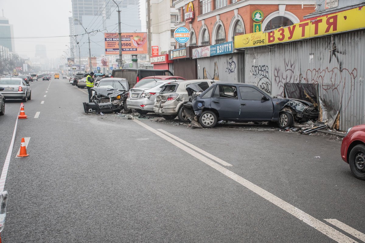 В аварии никто сильно не пострадал