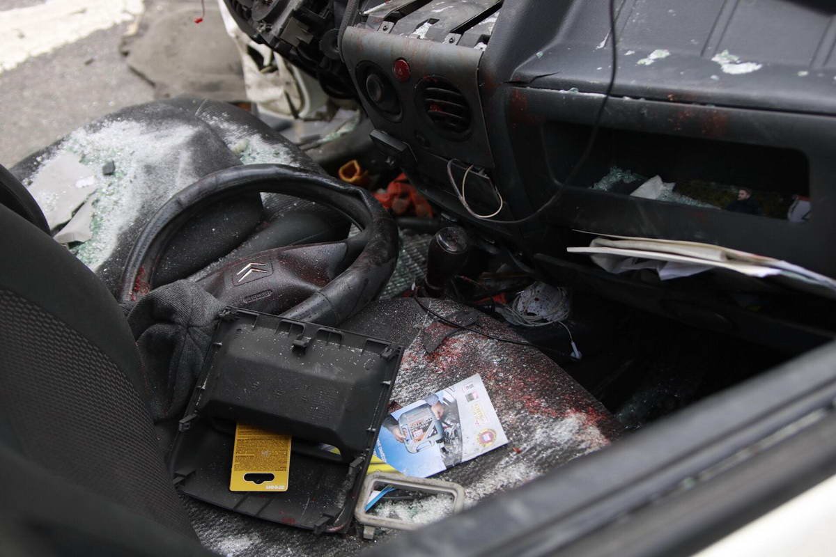 Водителя легковушки госпитализировали с черепно-мозговой травмой