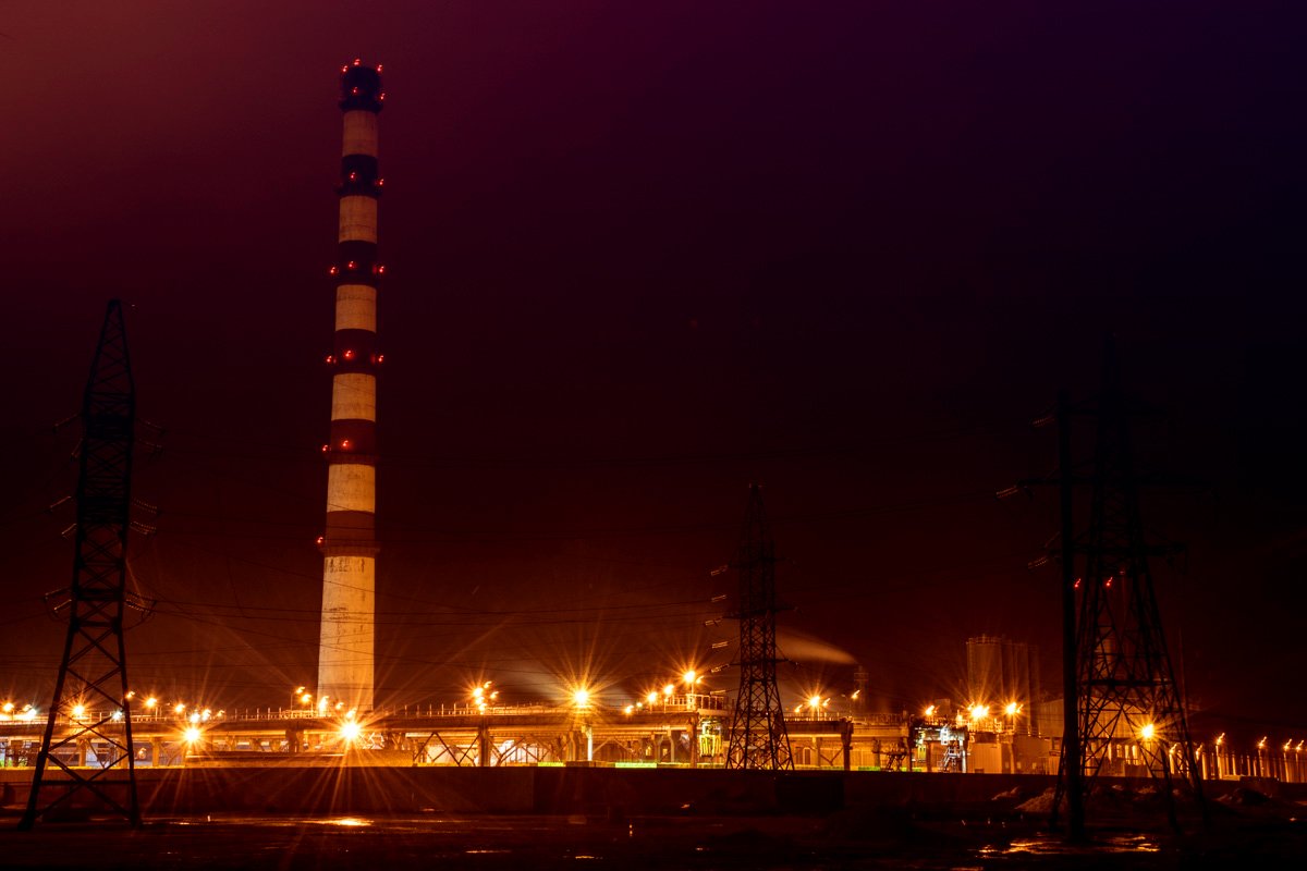 Так выглядят Бровары под покровом ночи