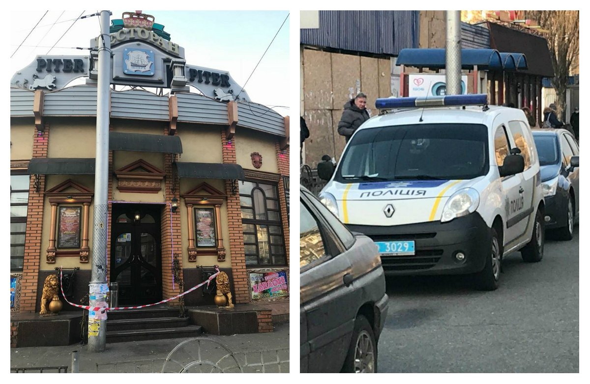 В ресторане "Питер" произошло убийство. На месте работала полиция