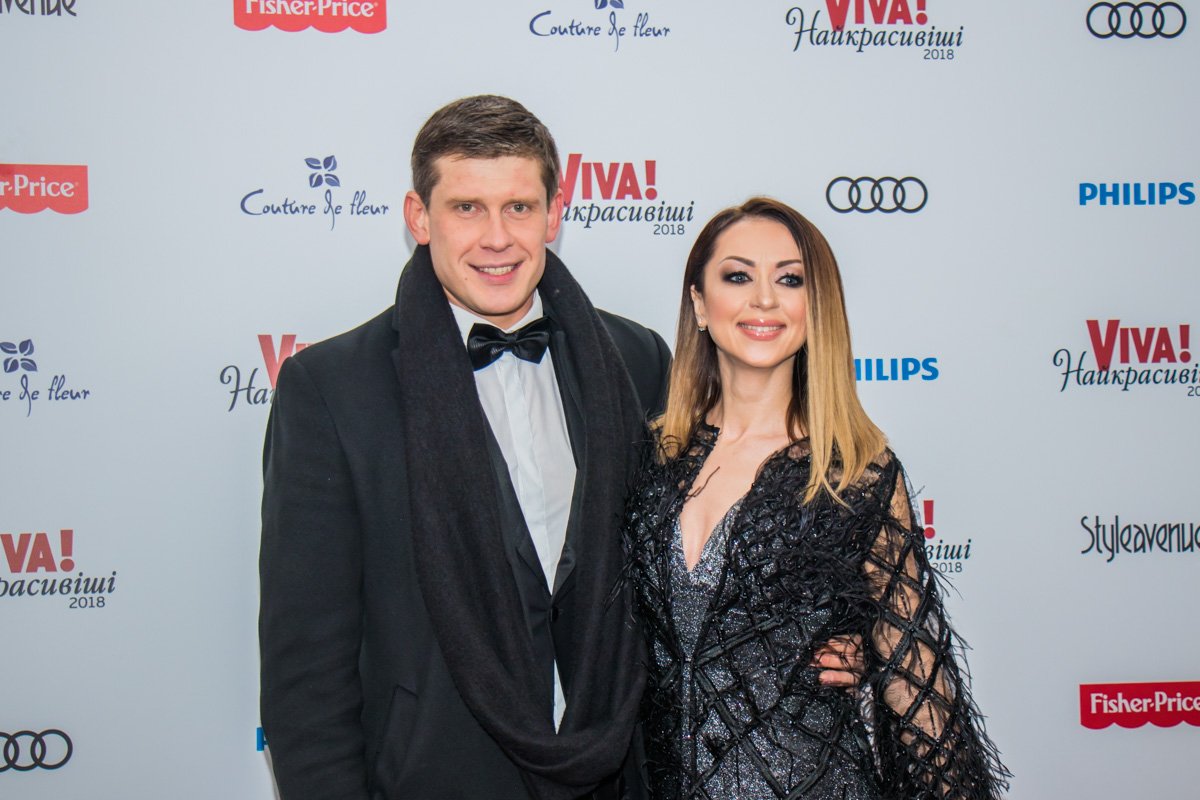 Актер Алексей Тритенко и певица Наталья Валевская 