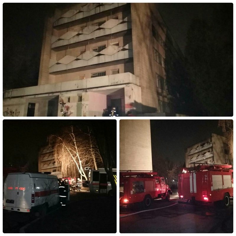 В психиатрической больнице имени Павлова случился пожар