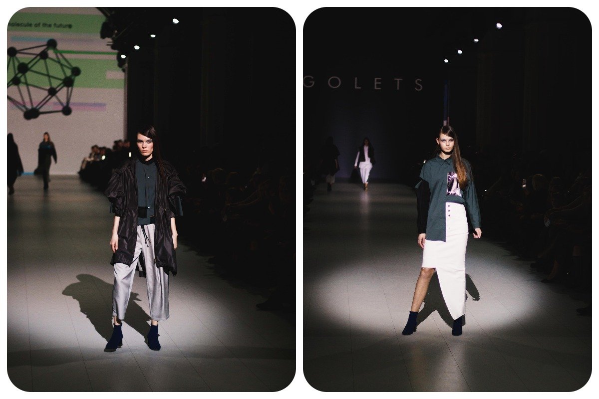 В коллекции преобладает геометрический крой