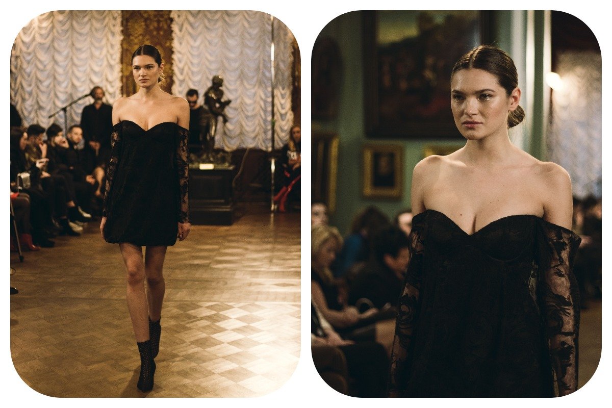 Геометрические формы создают эффект 3D платьев