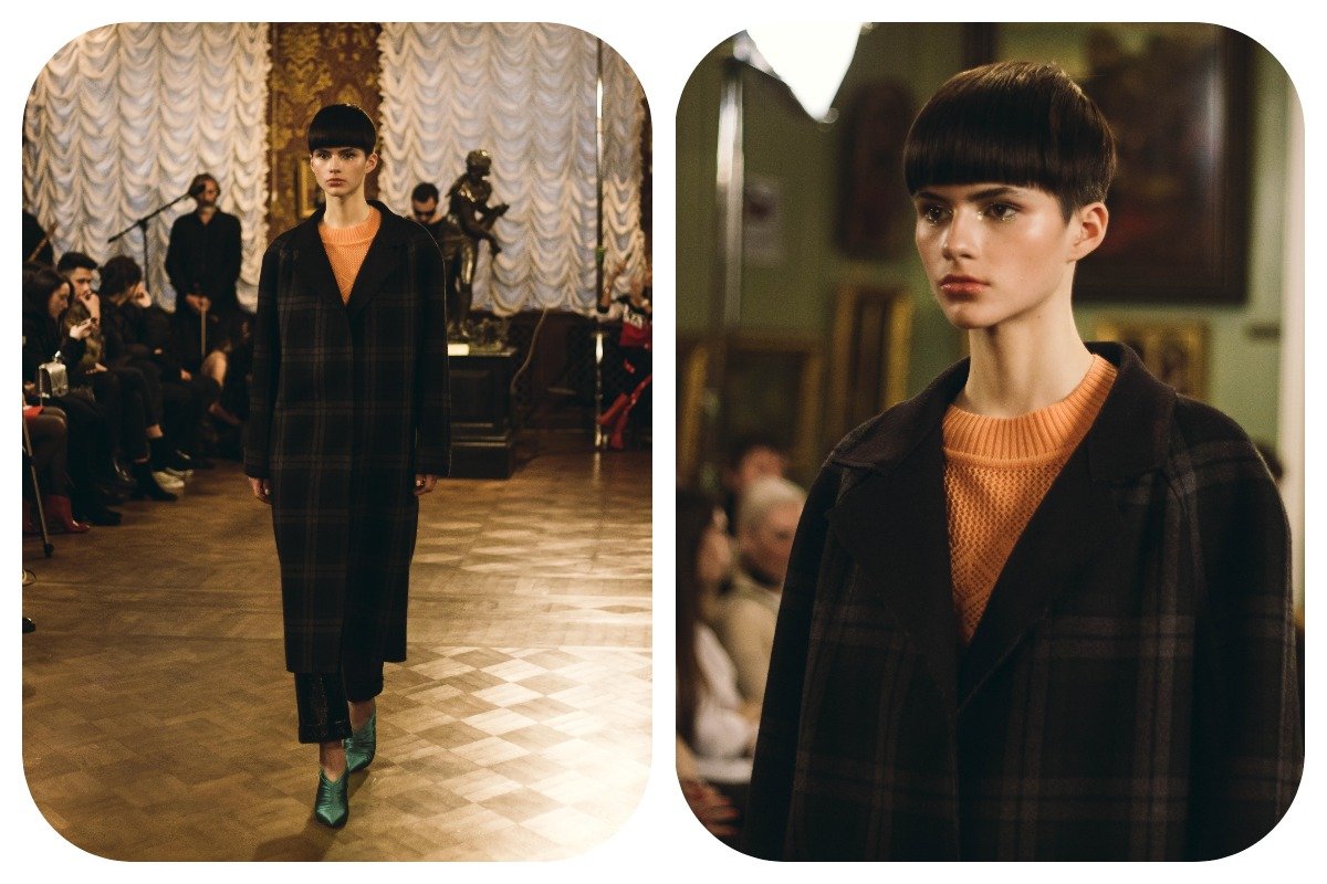 В коллекции преобладает коричневый и оранжевый цвета 