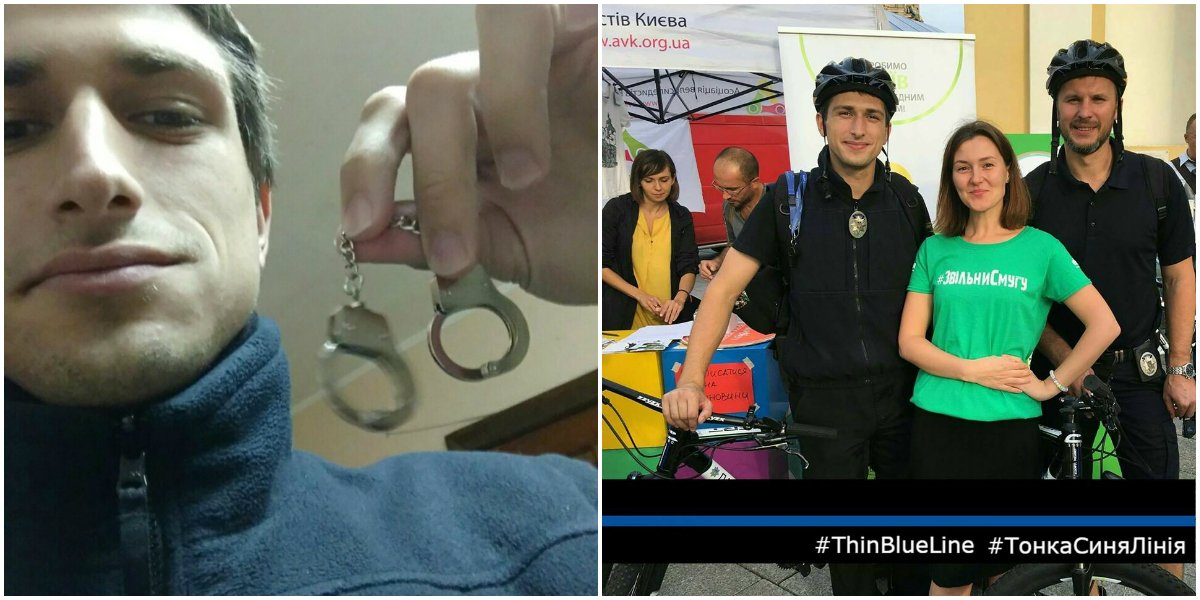 Наручники у него всегда с собой, так что, девушки, можете смело сдаваться в плен