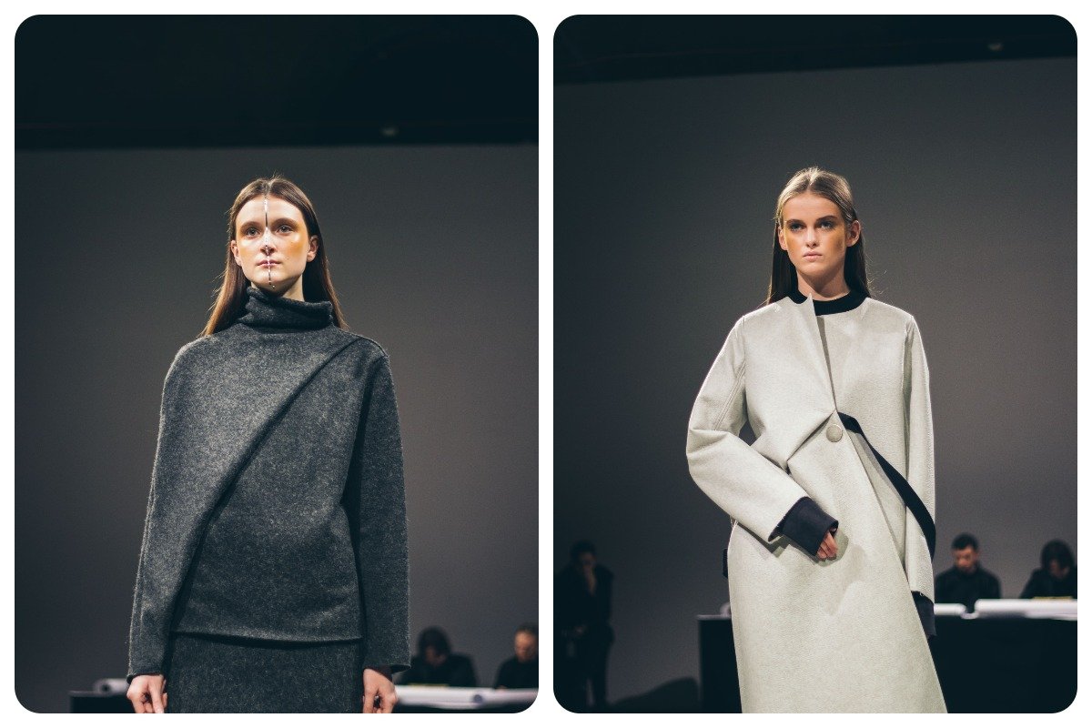 В коллекции преобладают черные и белые цвета 