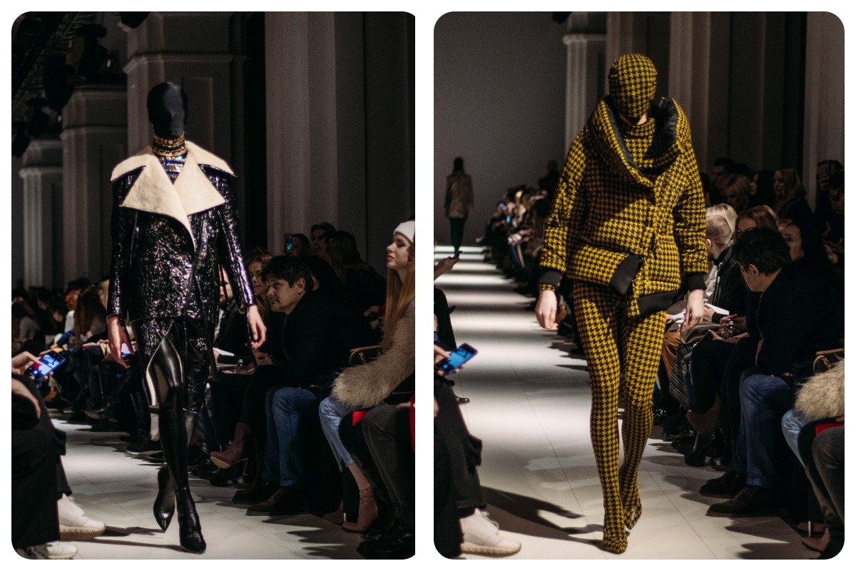 Наряды сочетают облегающие и объемные вещи Наряды сочетают облегающие и объемные вещи