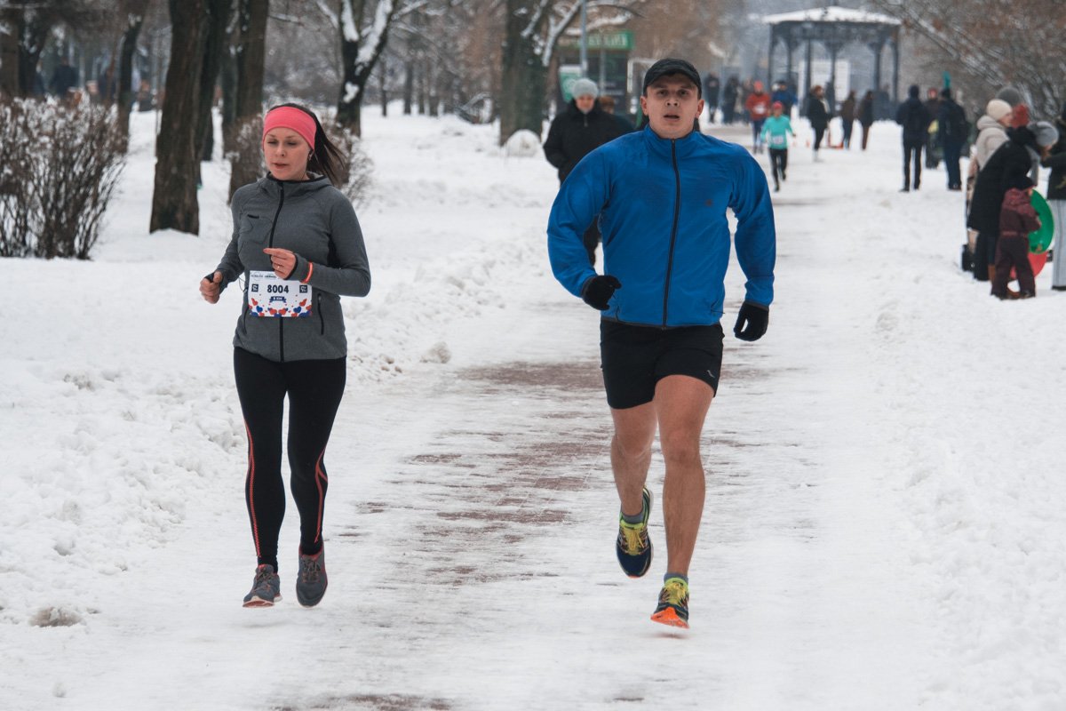 Настоящим бегунам даже мороз нипочем