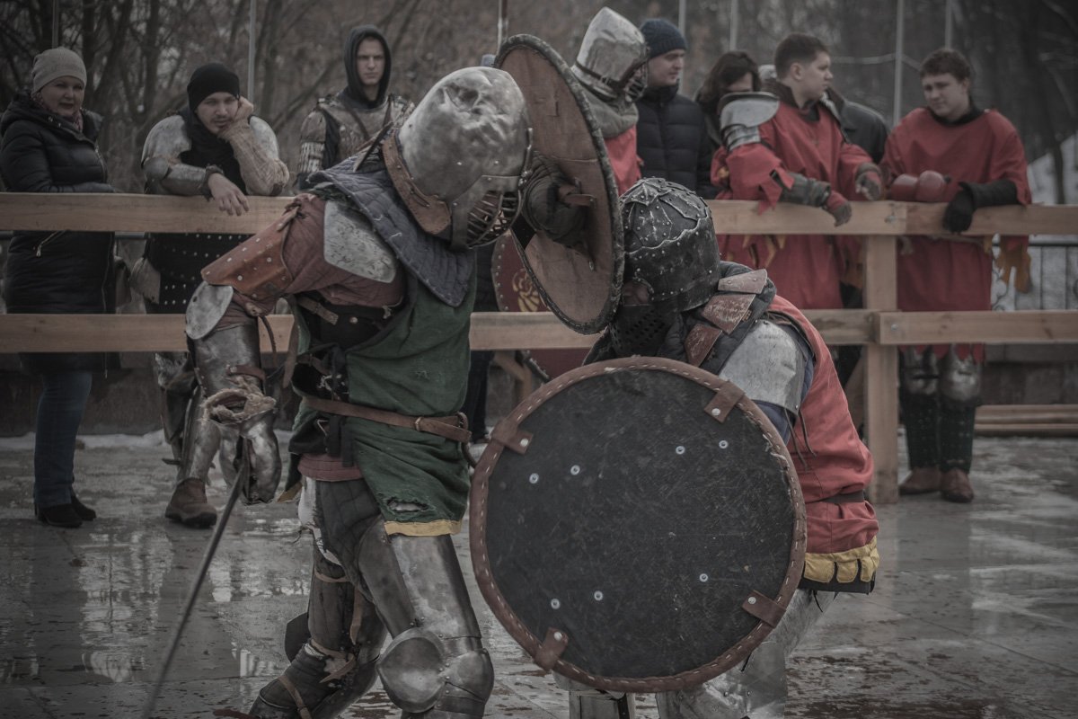 Рыцари дрались в полную силу 