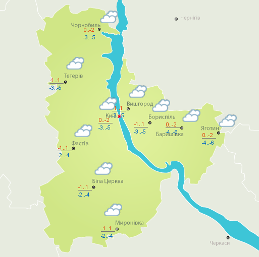 Погода в Киеве на 18 февраля Погода в Киеве на 18 февраля