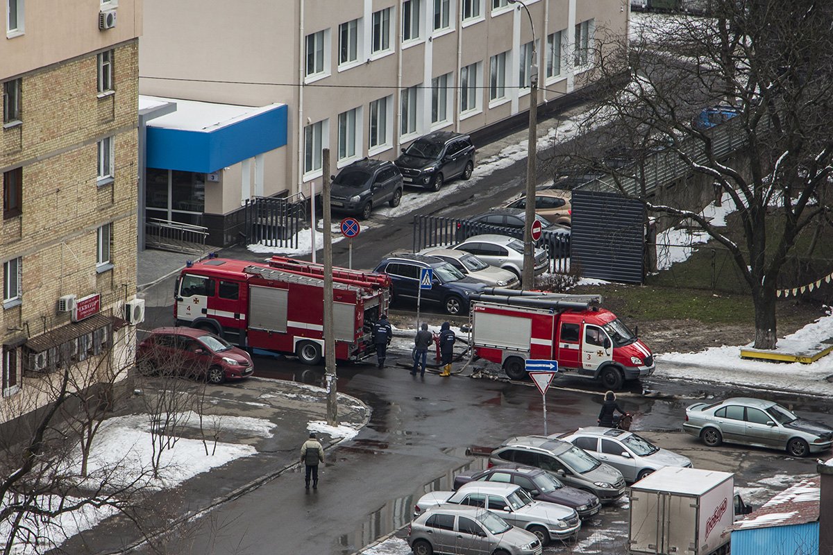 Пожар произошел на Воздухофлотском проспекте, 54 