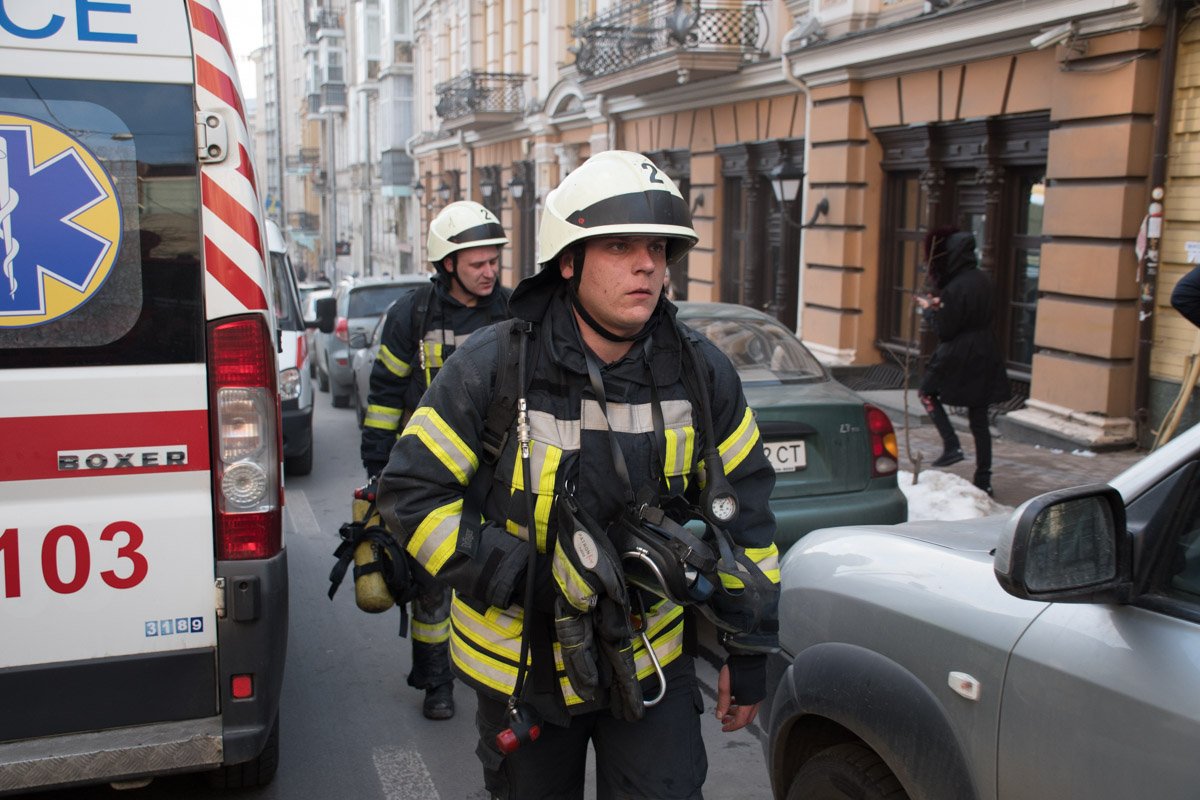 Пожар возник в центре Киева 