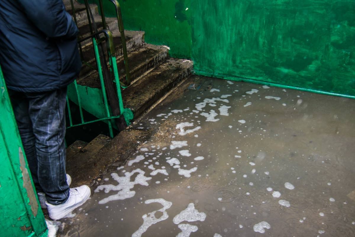 Нижние этажи затопило