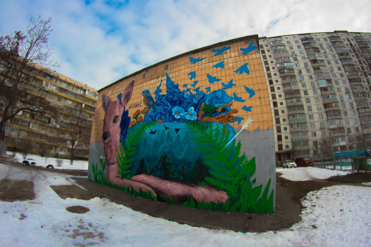 Как сообщил нам сам Виталий, мурал он завершил только вчера