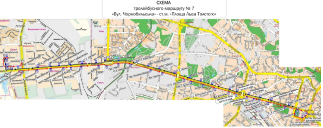 В центре Киева продлят маршрут троллейбуса 1